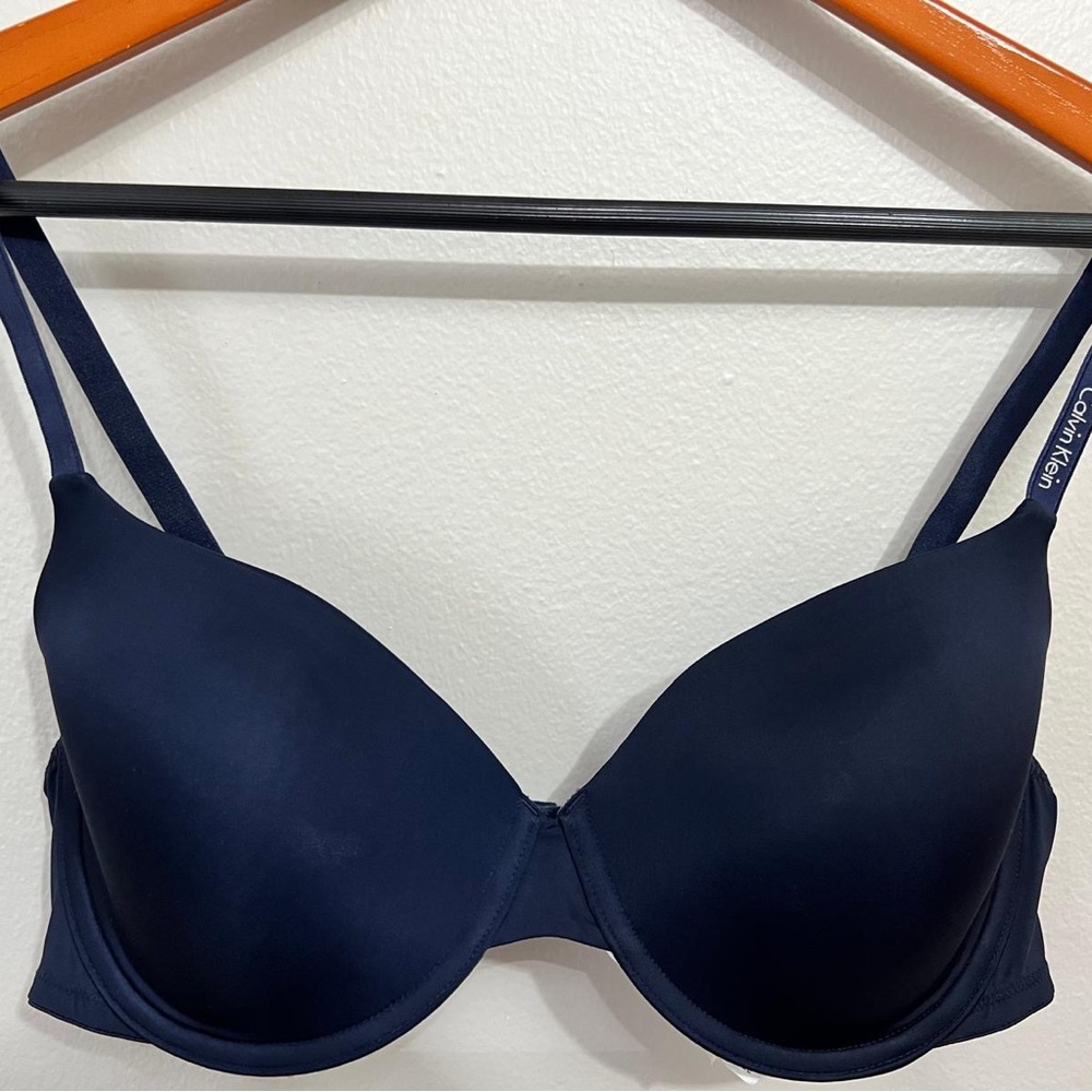 Calvin Klein Navy Blue Smooth T-Shirt Bra